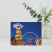 ロストックのクリスマス市場のピラミッド シーズンポストカード (スタンド正面)