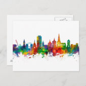 ロストックドイツのスカイライン ポストカード (正面/裏面)