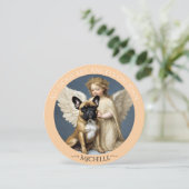 ロストブルドッグフランスの悔やみや弔慰パーソナライズされた 招待状 (スタンド正面)