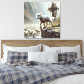 ロストラムオンマウンテンクリフ キャンバスプリント (インサイチュ (寝室))