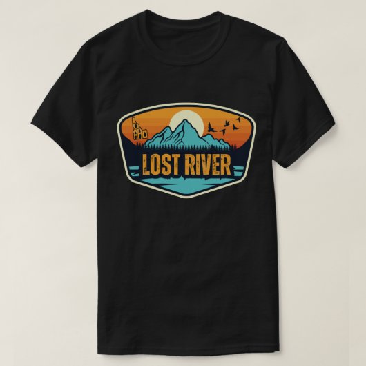 ロストリバー, アイダホ州 Tシャツ (デザイン正面)