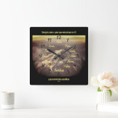 ロスドセディスジプロスデジェススレロジデペドクアドラ スクエア壁時計 (ホーム)