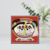 ロスノビオススクエア結婚式招待状（英語） 招待状 (スタンド正面)