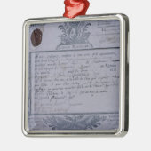 ロスバッハの戦いの許可、1757年 メタルオーナメント (左)