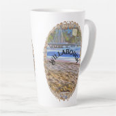 ロスミュエルトスビーチ786 カフェラテマグ (右アングル)