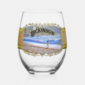 ロスミュエルトスビーチ786 ステムなしワイングラス (正面)