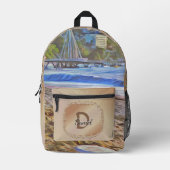 ロスミュエルトスビーチ786 プリントバックパック (正面)