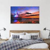 ロスムエルトスピア1182アート キャンバスプリント (インサイチュ (寝室))