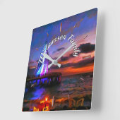 ロスムエルトスファミリーピア1182 スクエア壁時計 (傾斜)