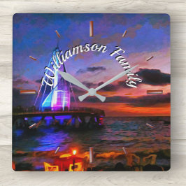 ロスムエルトスファミリーピア1182 スクエア壁時計