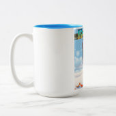 ロスランド・カナダ旅行ポスター。 ツートーンマグカップ (左)