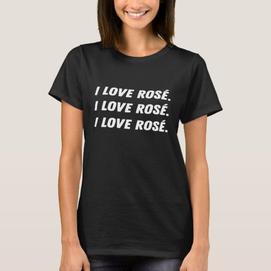 ロスワインの飲みおもしろい方が大好き Tシャツ (正面)
