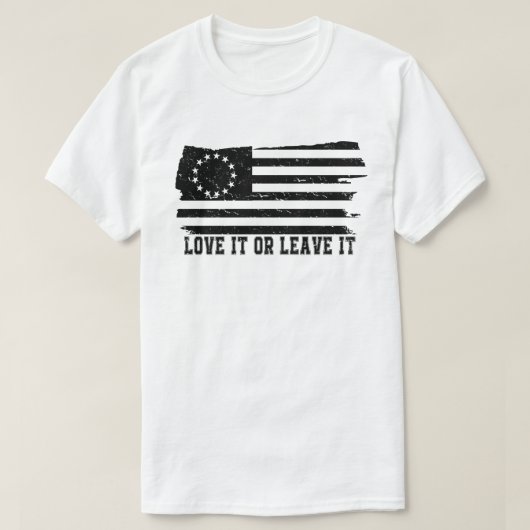 ロス国旗のワイシャツ Tシャツ (デザイン正面)