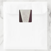 ロス島から南極までの地図の区間 スクエアシール (バッグ)