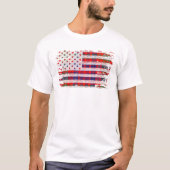 ロス氏アメリカ国旗スコティッシュクランタータンチェック Tシャツ (正面)
