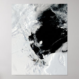 ロス海、南極大陸のB-15Jの氷山 ポスター