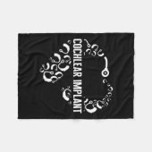 ロス認識度ラブコクレアーインプラントアスルヒアリングD フリースブランケット (正面(横))