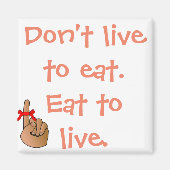 ロス食べマグネットによる軽量化マネジメント マグネット (正面)