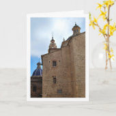 ロス・エンジェルスの聖母教会(バレンシア)の裏側 カード (黄色い花)