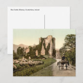 ロス・キャッスルII、キラーニー、カウンティ・ケリー ポストカード (正面/裏面)