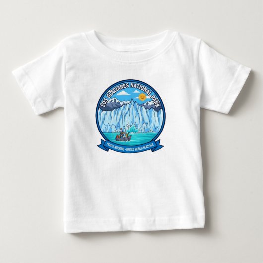 ロス・グラシアレス国立公園 ベビーTシャツ (正面)