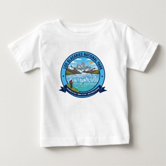 ロス・グラシアレス国立公園 ベビーTシャツ (正面)