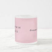 ロス・プラトスno se lavan solos frase de mama フロストグラスマグカップ (中央)