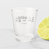 ロス。Angeles in Korean SOJU ショットグラス (裏面)