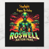 ロズウェルのエイリアンの謎を明らかにする！ ワインラベル (シングルラベル)