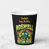 ロズウェルのエイリアン出会いパーク待て! 紙コップ (裏面)