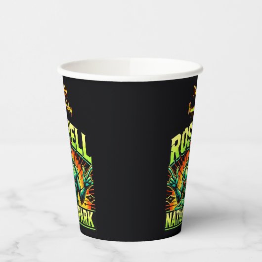 ロズウェルのエイリアン出会いパーク待て！ 紙コップ (左)