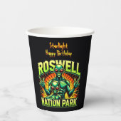 ロズウェルのエイリアン出会いパーク待て! 紙コップ (正面)
