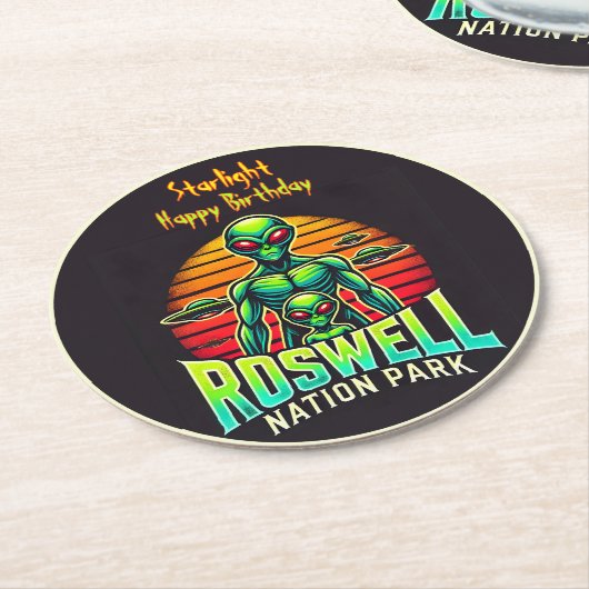 ロズウェルのコズミックアドベンチャーパークを体験! ラウンドペーパーコースター (アングル)