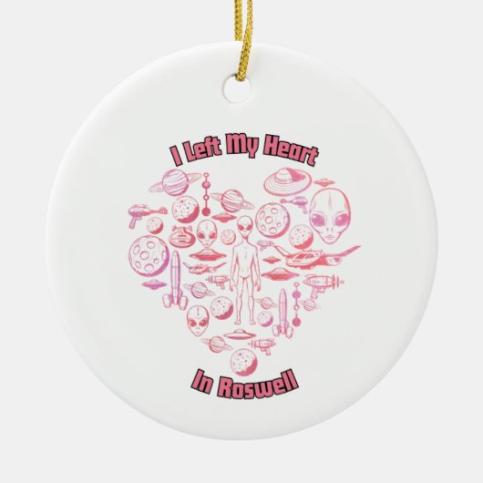 ロズウェルエイリアンオーナメント セラミックオーナメント (正面)