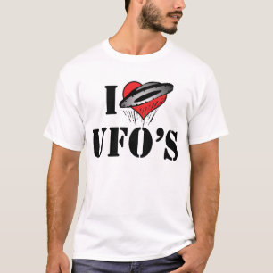 ロズウェルエリア51エイリアンラバー - UFOのハート Tシャツ