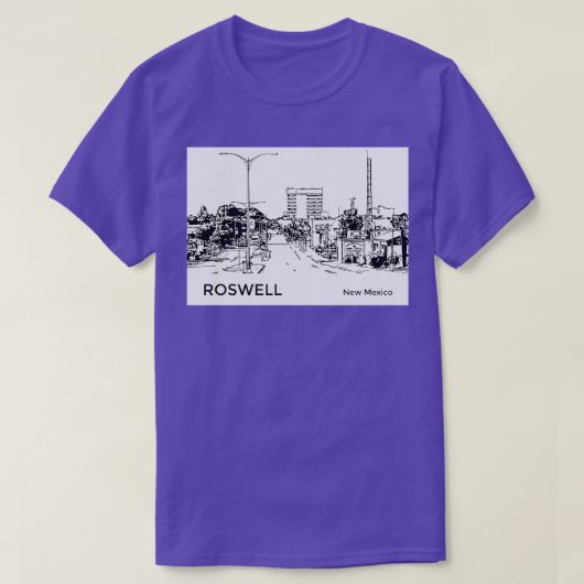 ロズウェルニューメキシコTシャツ Tシャツ (デザイン正面)