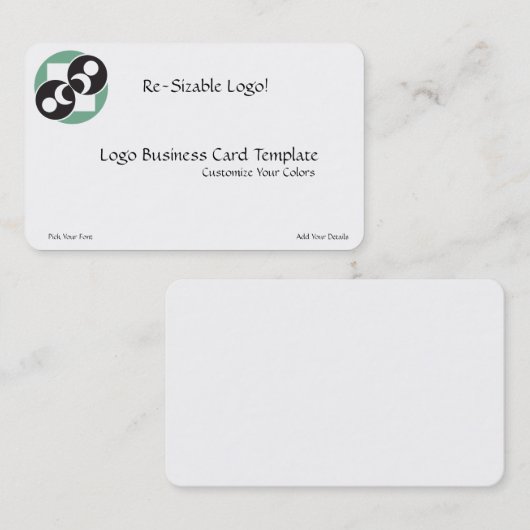 ロズウェルロックエイリアンロゴ 名刺 (正面/裏面)