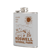 ロズウェル国立公園UFOソーサー飛んでいるエイリアン フラスク (左)