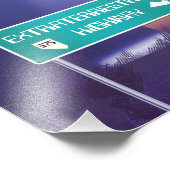 ロズウェル地球外高速道路旅行ポスター フォトプリント            (角)