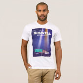 ロズウェル宇宙人ハイウェイの旅行ポスター Tシャツ (正面フル)