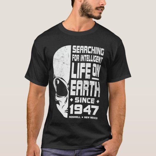 ロズウェル宇宙人知的生命体探索 Tシャツ (正面)