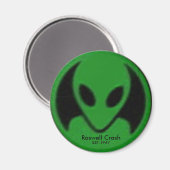 ロズウェル・クラッシュ， EST.1947 マグネット (正面/裏面)