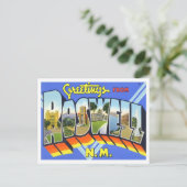 ロズウェル,ニューメキシコヴィンテージビッグ文字はがき ポストカード (スタンド正面)