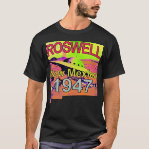 ロズウェル・ニューメキシコ1947年トリップ(幻覚体験)のようなのタイサイケデリック Tシャツ