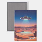 ロズウェル+ニューメキシコ+UFO マグネット (正面/裏面)