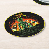 ロズウェル・パークでのUFOの興奮! ラウンドペーパーコースター (アングル)