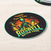 ロズウェル・パーク：UFOがホバーする場所！ ラウンドペーパーコースター (アングル)