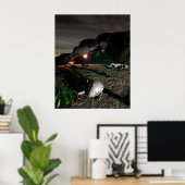 ロズウェルUFOが夜のポスターでクラッシュ ポスター (ホームオフィス)