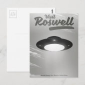 ロズウェルUFOビンテージポスターを訪ねて ポストカード (正面/裏面)