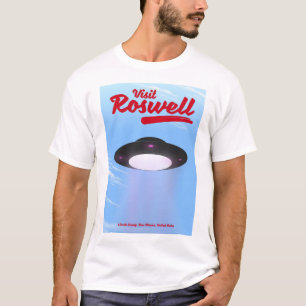 ロズウェルUFOビンテージポスター カラー Tシャツ